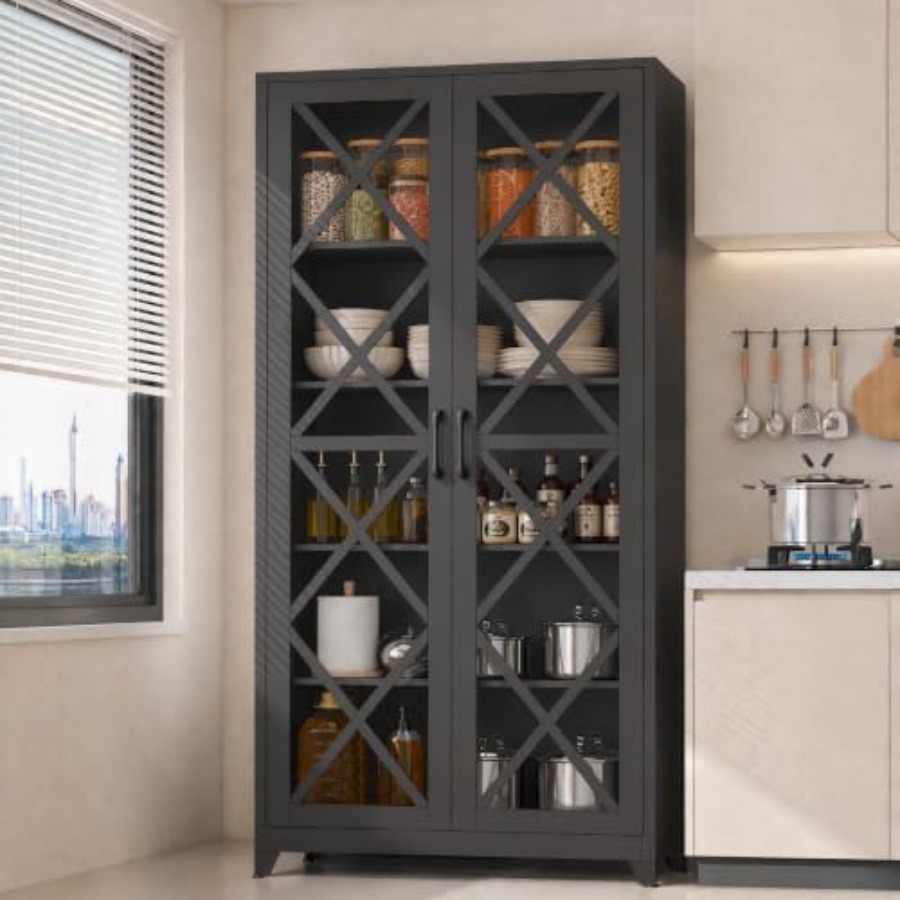 خزانة عرض زجاجية 71 H للاستخدا - مراجعة Glass Cabinet Display وسعره