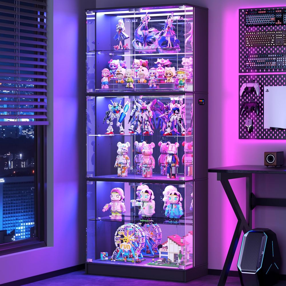 خزانة عرض زجاجية بـ 6 طبقات، خ - مراجعة Glass Cabinet Display وسعره