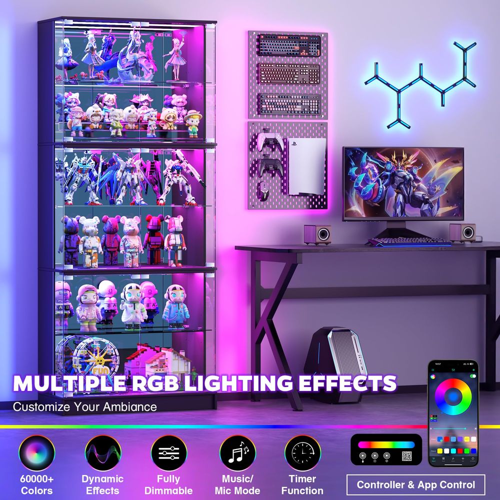 خزانة عرض زجاجية بـ 6 طبقات، خ - مراجعة Glass Cabinet Display وسعره