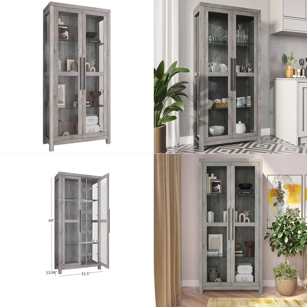 خزانة عرض زجاجية، خزانة عرض طو - مراجعة Glass Cabinet Display وسعره