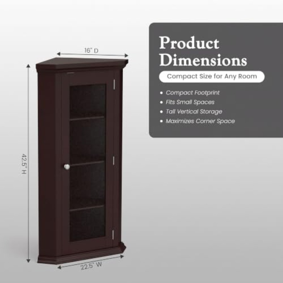 خزانة عرض زاوية لغرفة المعيشة، - مراجعة Glass Cabinet Display وسعره