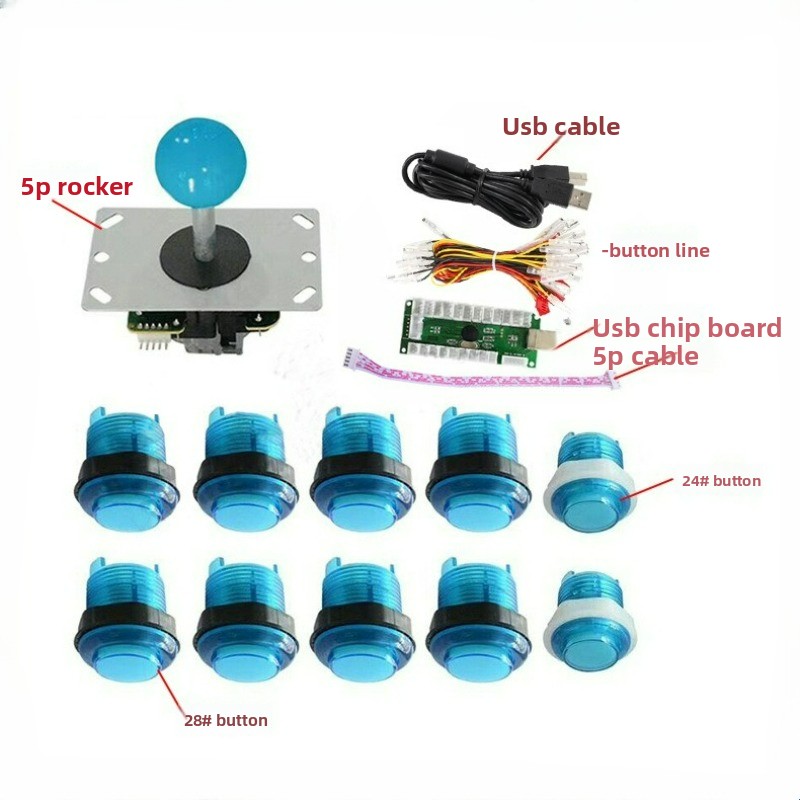 وحدة تحكم ألعاب USB بعصا تحكم  - مراجعة Arcade Button Pcb وسعره