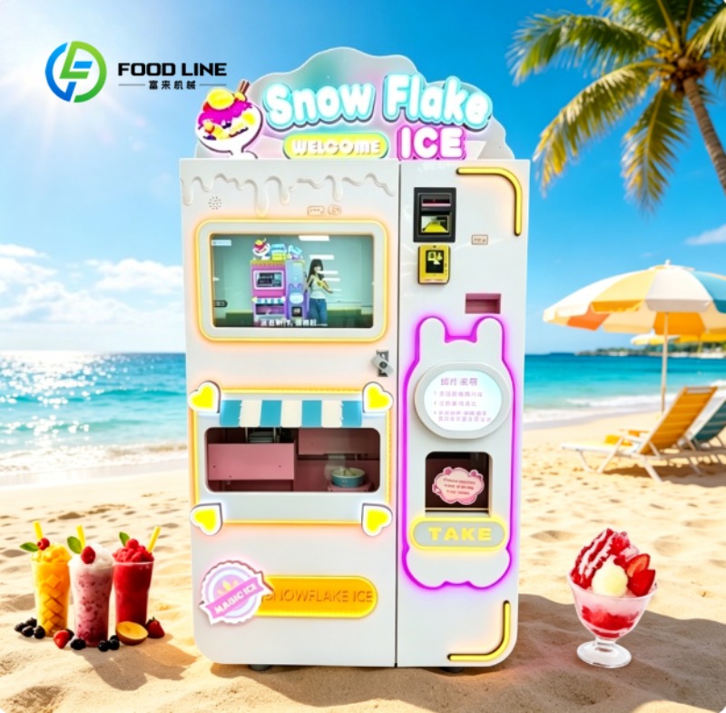 آلة بيع العصائر الأوتوماتيكية، - مراجعة Slushie Machine Vending وسعره